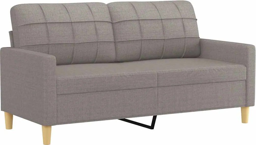 vidaXL kétszemélyes tópszínű szövet kanapé 140 cm