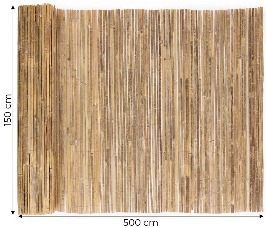Bambusz kerítés 1,50 x 5 m