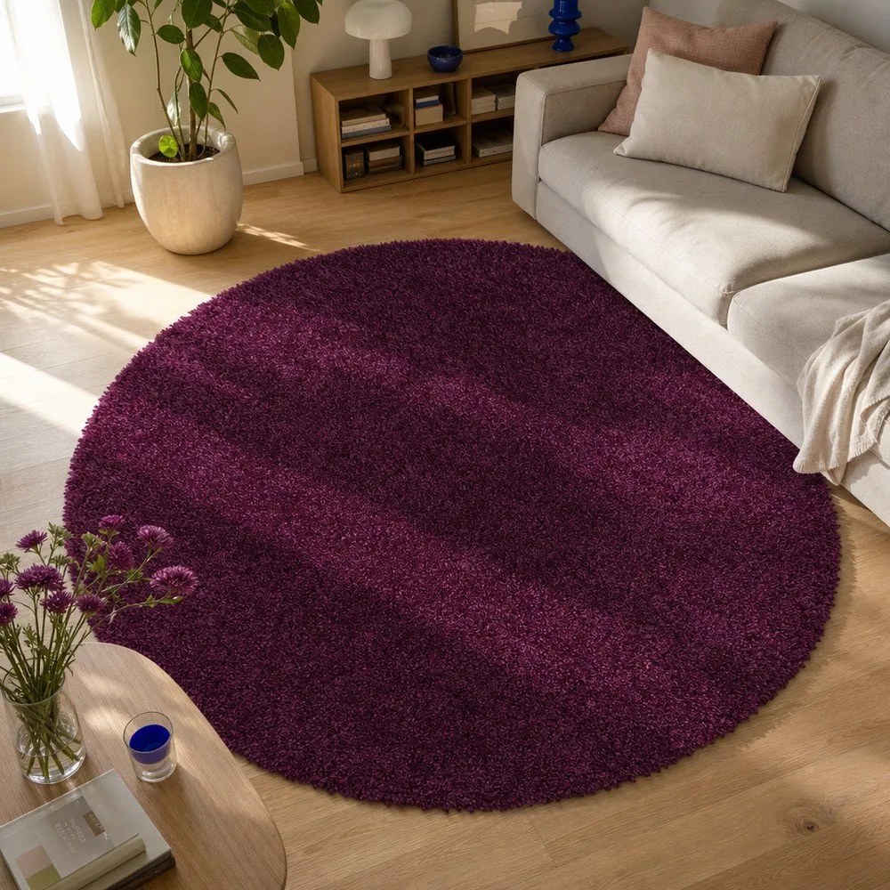 Aqua Liso lila szőnyeg, ø 100 cm - Universal