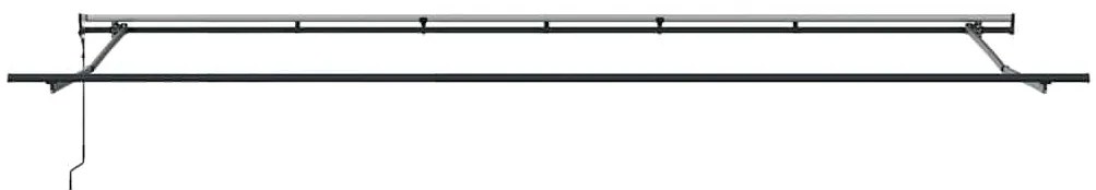 Behúzható napellenző Fehér 600 × 300 cm szövet