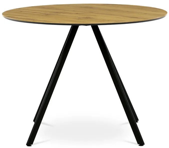 Kerek Étkezőasztal 100x100cm, Tölgy Színben, HT-R5010 Oak