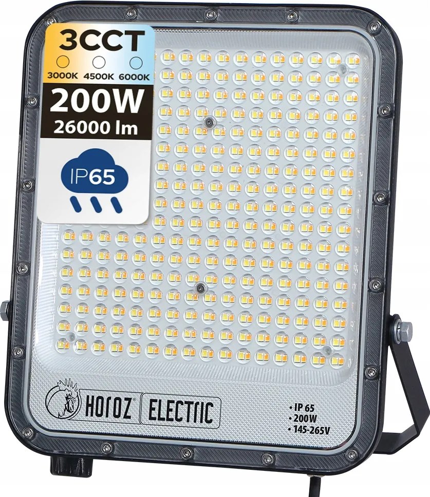 Horoz Led fényvető Halogén lámpa Pallas 200W 3CCT Kültéri IP65