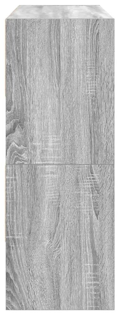Cipőtartók 2 db egymásra rakható szürke Sonoma 89,5x30x40 cm