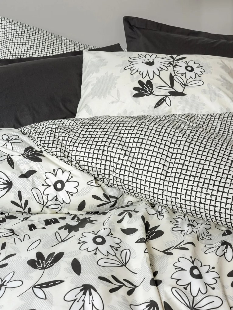 Meresa Ranforce dupla ágyneműhuzat garnitúra, fekete