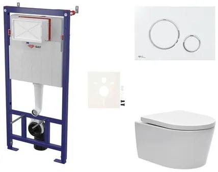 Fali WC szett SAT előtétfalas szereléshez + SAT Brevis WC SIKOSSBR70K