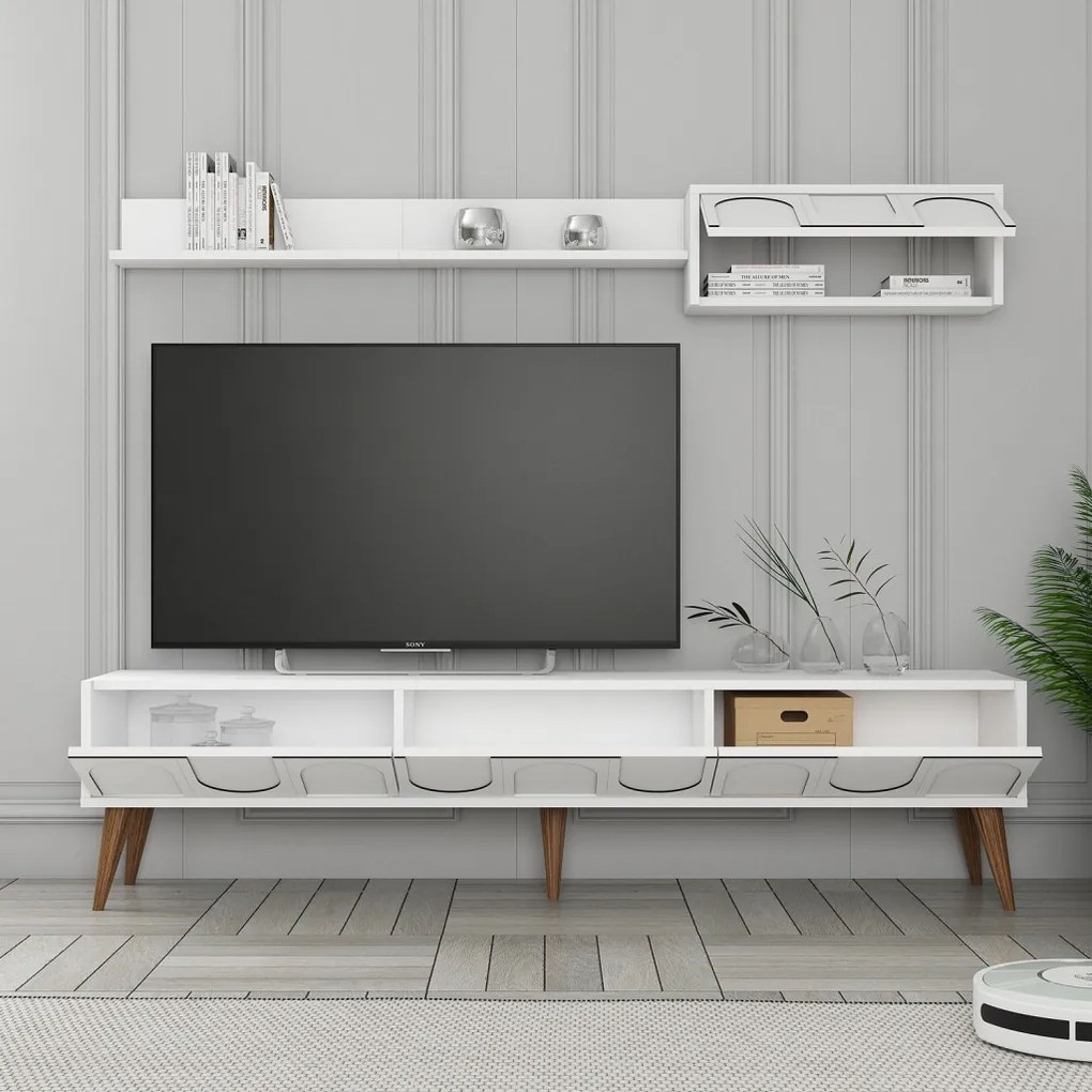 Lyon 2 - White, Walnut