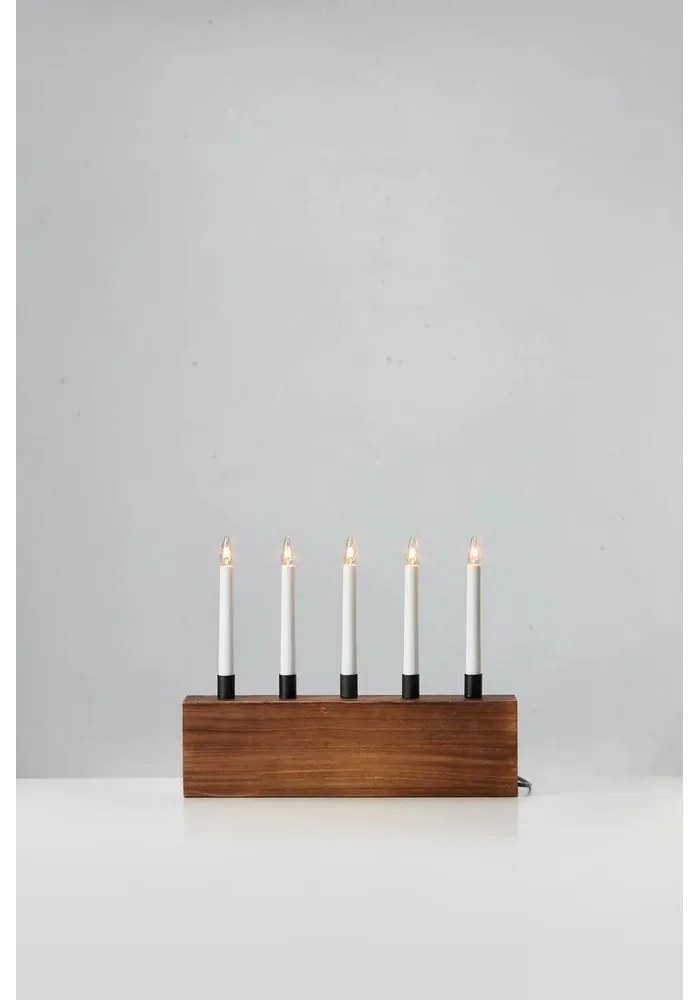 Barna karácsonyi fénydekoráció Albero – Markslöjd