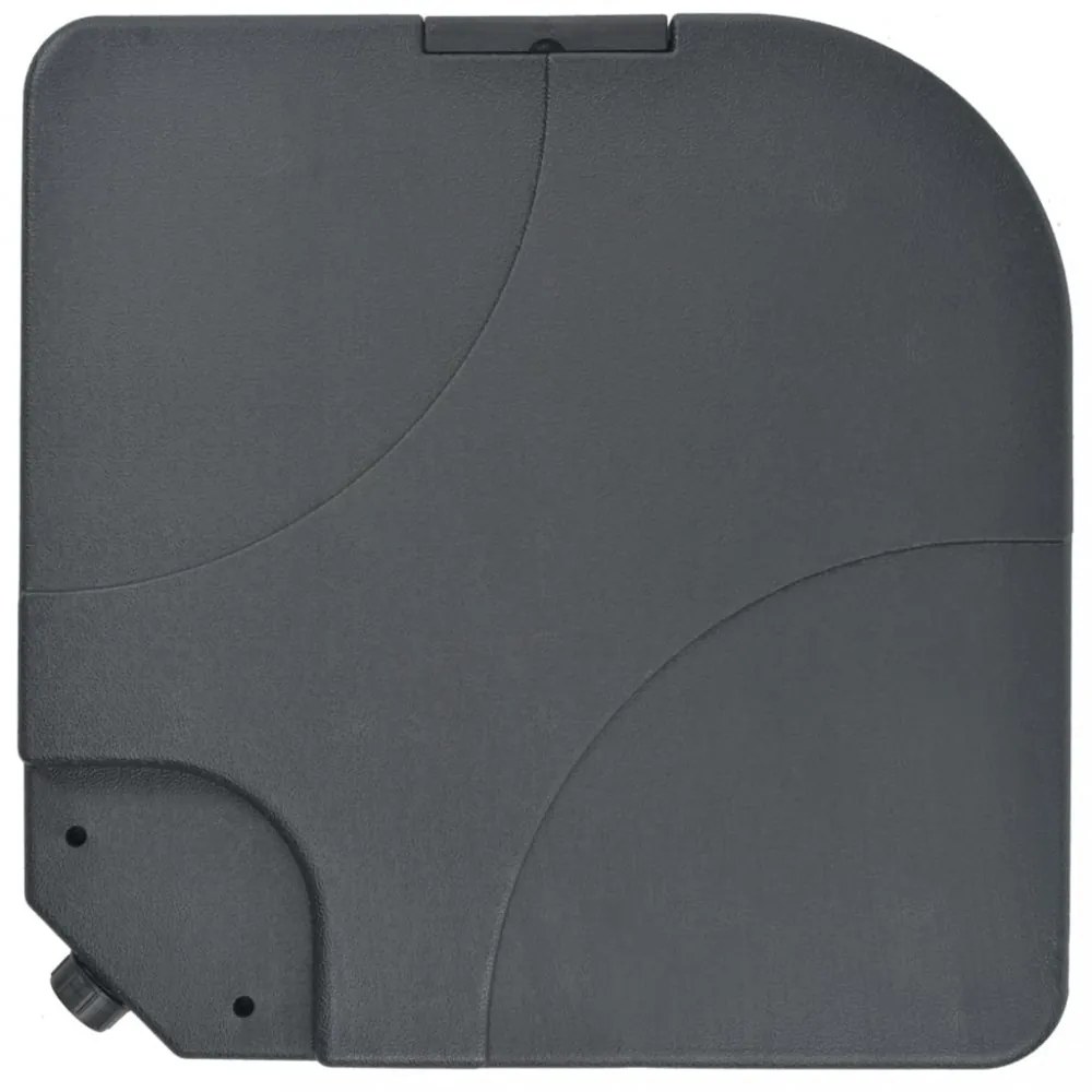 szürkésbarna kültéri napernyő hordozható talppal