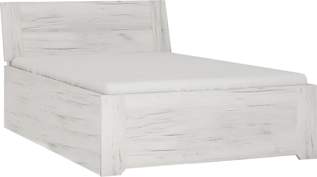 ágy typ 90, fehér craft, 90x200, ANGEL