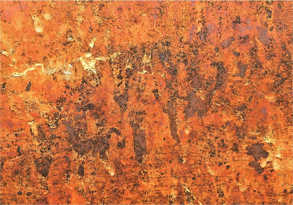 Flizelin fotótapéta Rozsda Idő Rétegek Fém és Absztrakt 520x318 +ragasztó