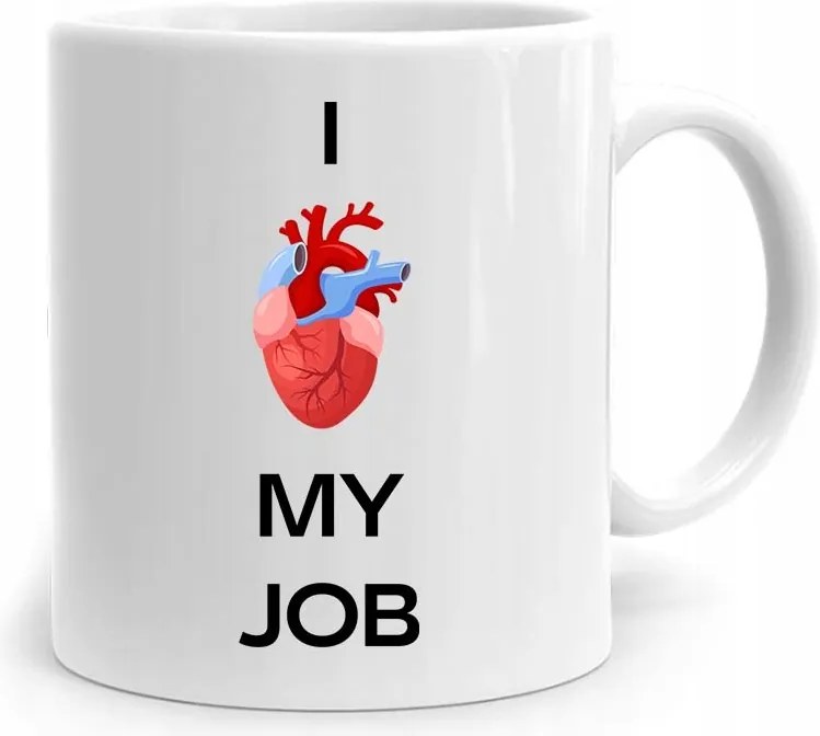 Ajándék Bögre Orvos Doktornak I Love My Job fényképes nyomtatással