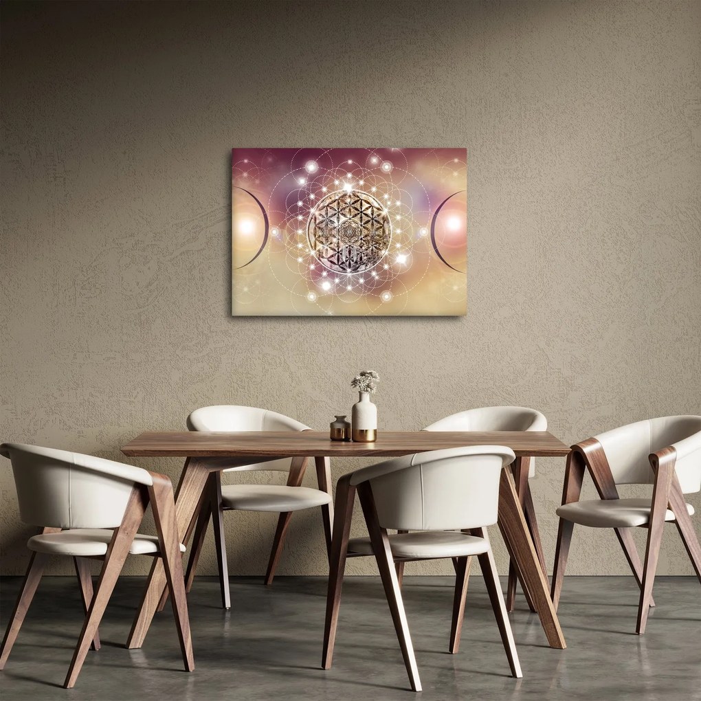 Kép - Mandala elemekkel (70x50 cm)
