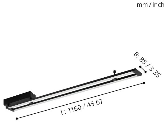 Eglo 98491 - LED dimmelhető mennyezeti lámpatest AMONTILLADO LED/27W/230V