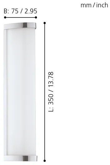 Eglo 94712 - LED Fürdőszobai lámpa GITA 2 1xLED/8W/230V IP44