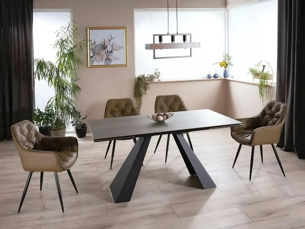 Olívazöld CHERRY szék öko bőrrel