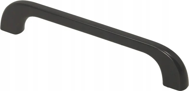Bútorfogantyú Aldo 128 mm matt fekete, klasszikus, loft, Lengyel termék