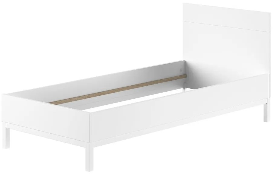 Fehér borovi fenyő gyerekágy ágyrács nélkül 90x200 cm Eva – Vipack