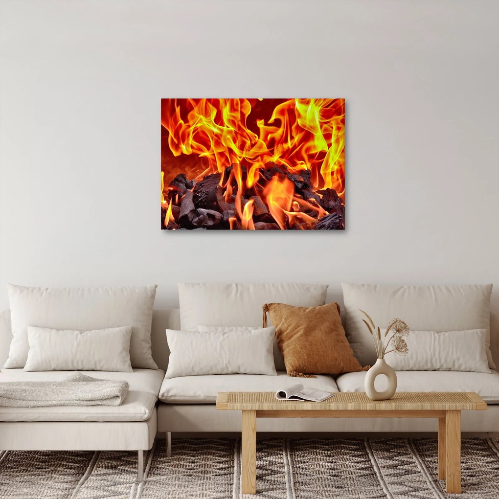 Az égő szén képe (70x50 cm)