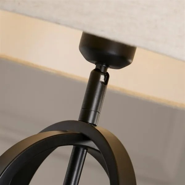 Searchlight EU91101NA - CHIC asztali lámpa 1xE27/60W/230V krémszínű