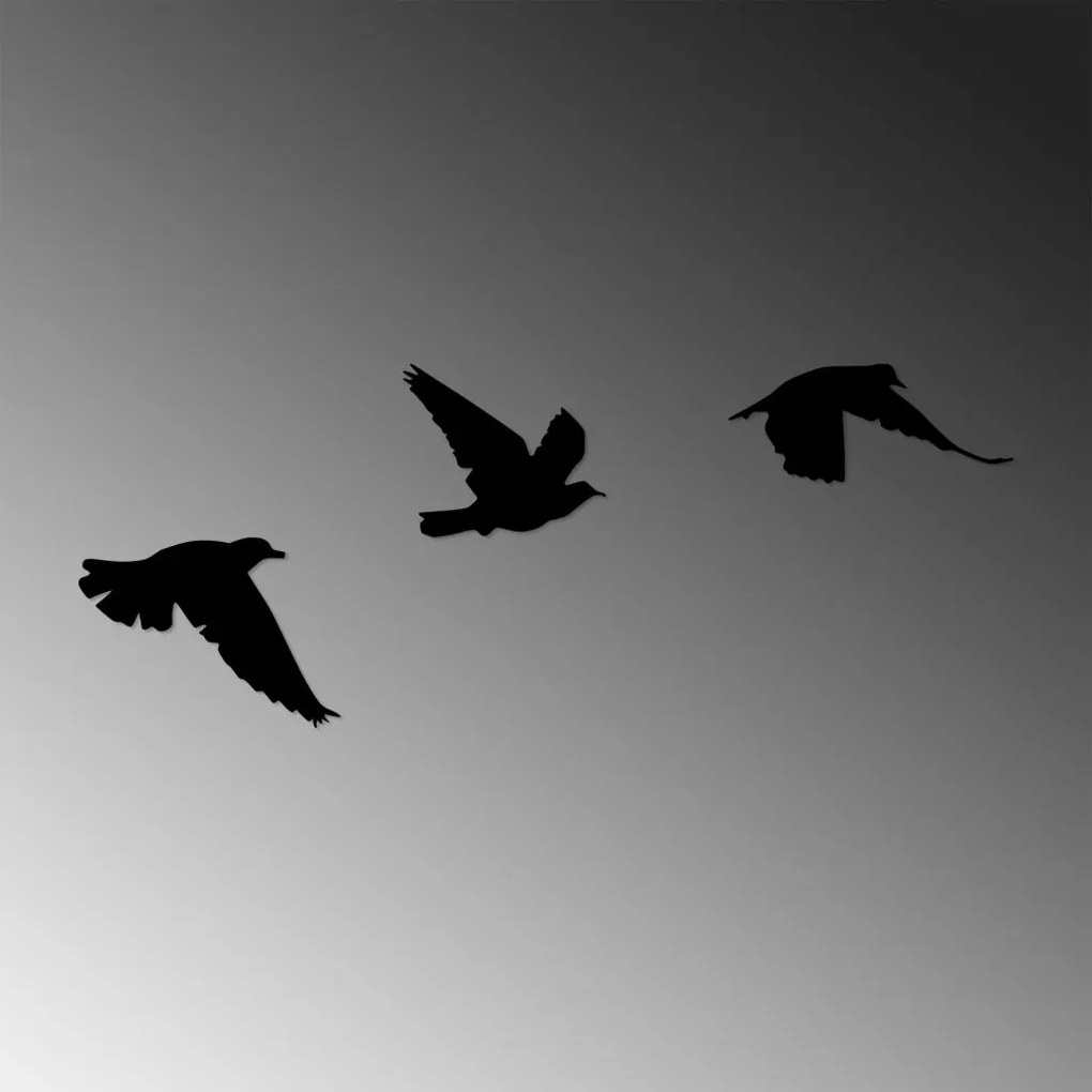 Birds fém fali dekoráció, 13×15 cm