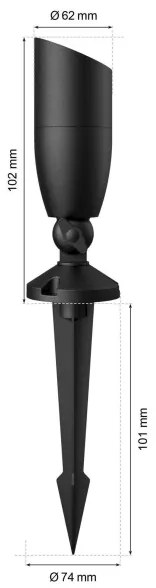 WiZ -KÉSZLET 2x LED RGBW Dimmelhető kültéri lámpa SPOT LED/10W/230V IP65 Wi-Fi