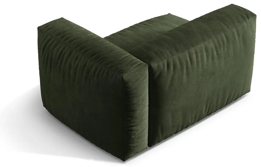 Zöld bársony kanapé modul (jobb oldali) Martina – Micadoni