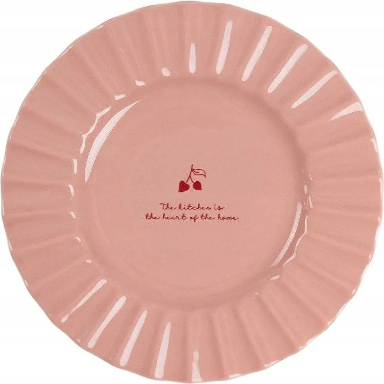 Cherish Love desszertes tányér rózsaszín 21 cm Homla
