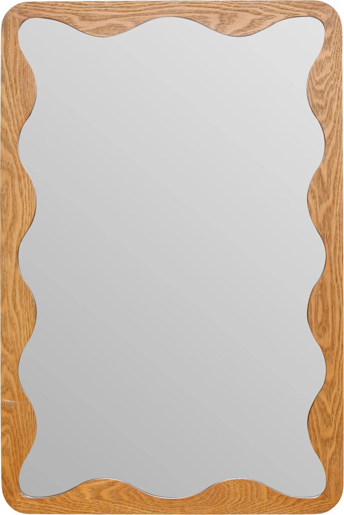 Tinny fali tükör 91 x 61 cm hullámos Skandináv Modern Nappali