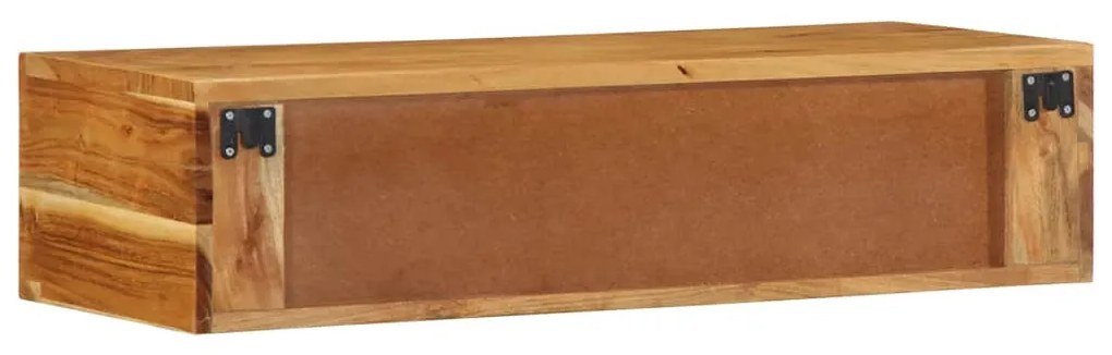 tömör akácfa falra szerelhető TV-szekrény 80x30x19 cm