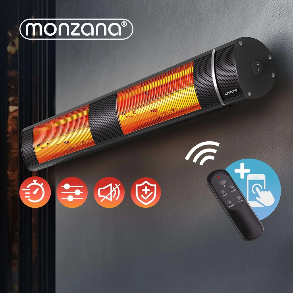 Deuba Sugárzó hősugárzó 3000 W - fekete