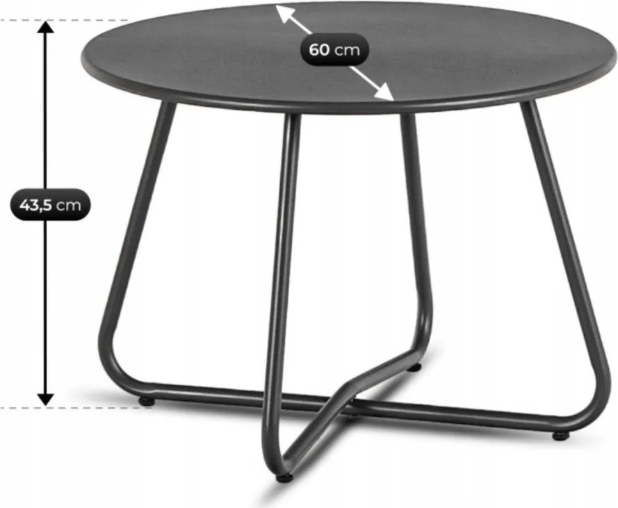 Kerti bútor szett szürke színben – MEGARA