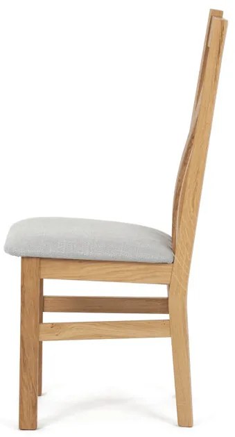 Natúr Tömörfa Étkezőszék, Ezüst Üléssel. C-2100 SIL2