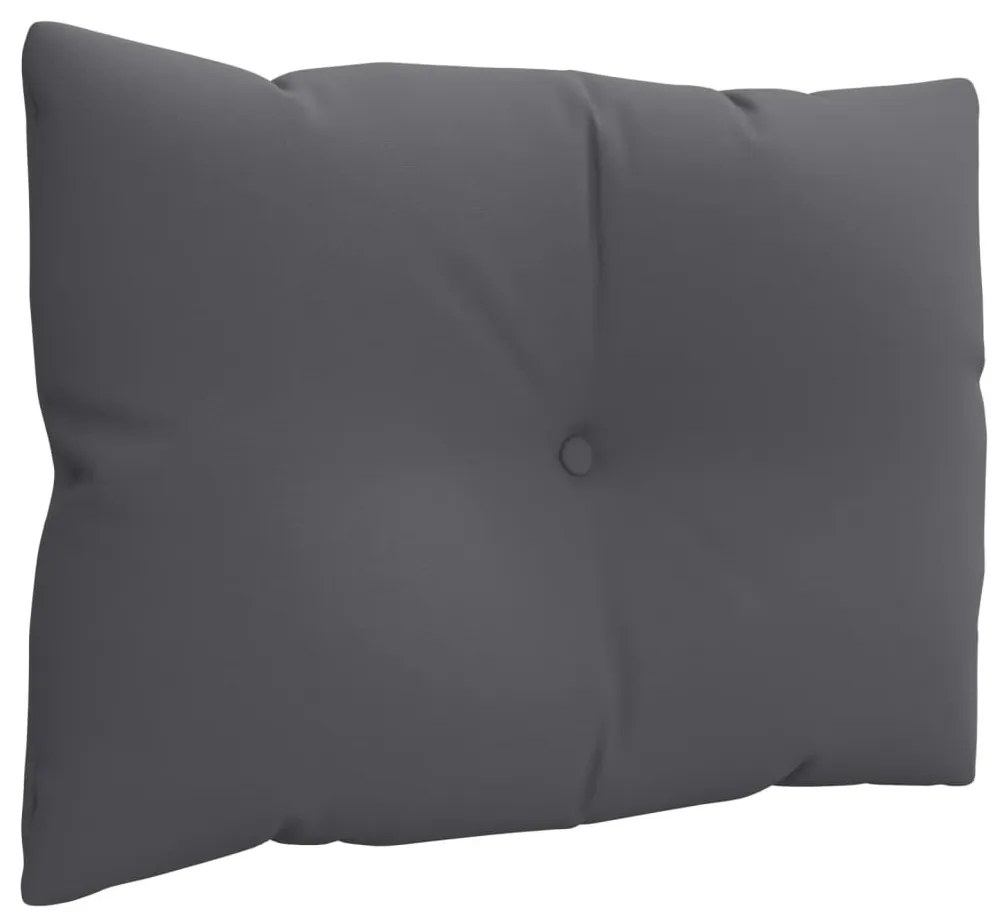 3 db antracitszürke szövet raklappárna