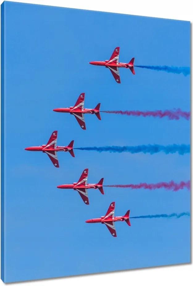 Vászonkép 70x100 Repülőgépek bemutató