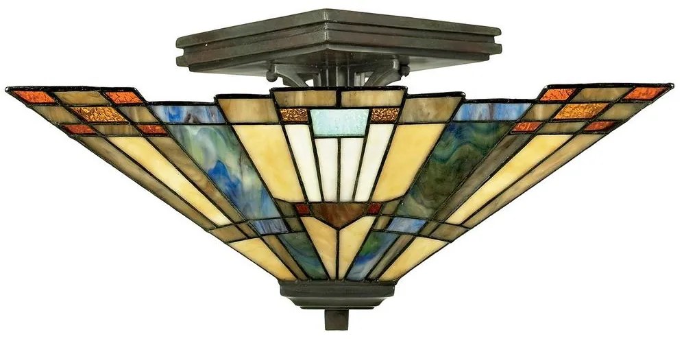 Elstead Elstead QZ-INGLENOOK-SF - Mennyezeti lámpa INGLENOOK 2xE27/60W/230V ED0184