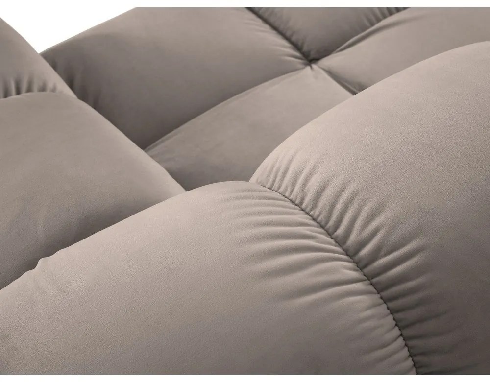 Világosbarna bársony kanapé modul (jobb oldali) Bellis – Micadoni