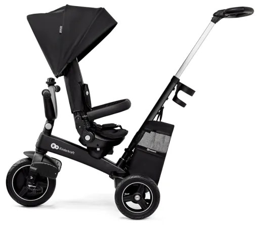 KINDERKRAFT SELECT - Gyermek tricikli 5in1 EASYTWIST Premium fekete