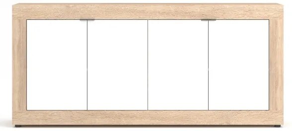 Komód RUNEA sonoma tölgy/fehér