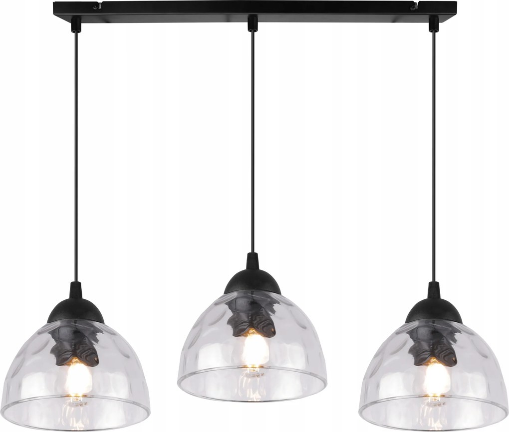 Mennyezeti Lámpa Függeszték Csillár Üveg Lámpabúra Loft Modern Díszléc E27