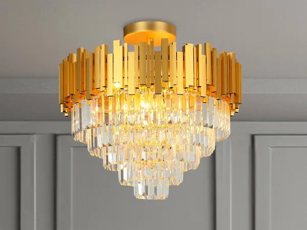 PLAZA LED DESIGN KRISTÁLYCSILLÁR MENNYEZETI LÁMPA 9x40W