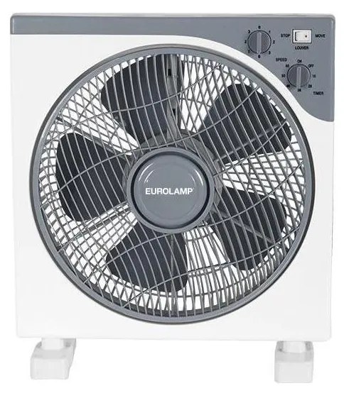 Eurolamp Állóventilátor 45W/230V átm. 37 cm fehér/szürke EU0155