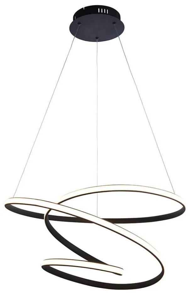 Endon 97632 - DUNE kábeles LED csillár LED/47,5W/230V 3000K fekete