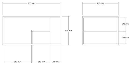 JELIO bézs márványhatású dohányzóasztal