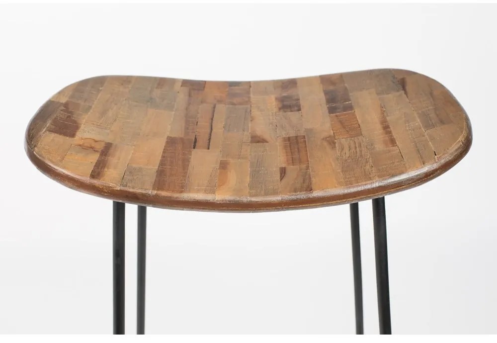 Natúr színű teakfa bárszék (ülésmagasság 76 cm) Tangle – White Label