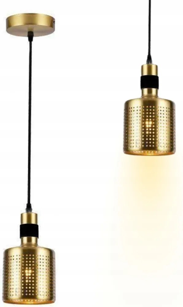 Elegáns Arany Mennyezeti Lámpa Lógó Csillár Fém Modern E27