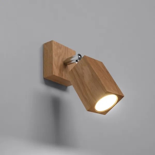 Sollux SL.1035 - Fali spotlámpa KEKE 1xGU10/40W/230V tölgy