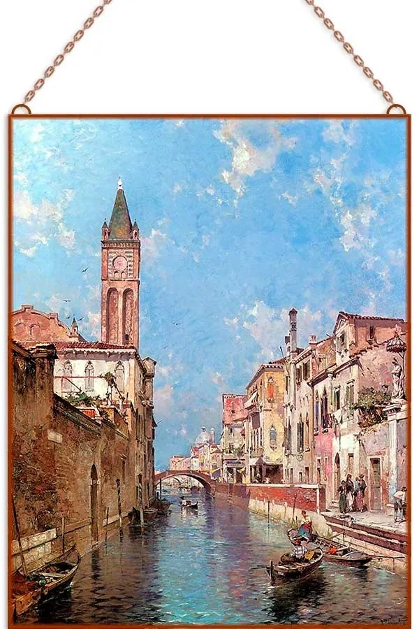 Unterberger-Venice3 üvegkép, falikép