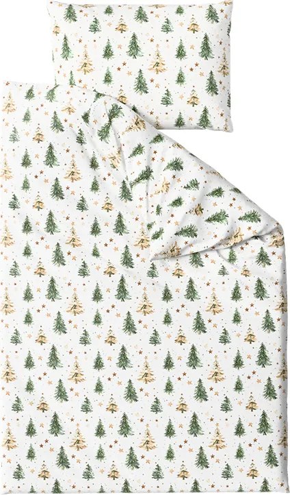 Pamut ágynemű CHRISTMAS FOREST színes kivitel Ágyneműhuzat mérete: 70 x 90 cm | 140 x 220 cm