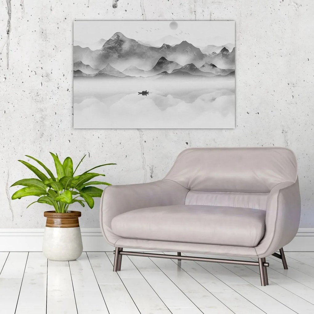 Kép - Japán tó (90x60 cm)