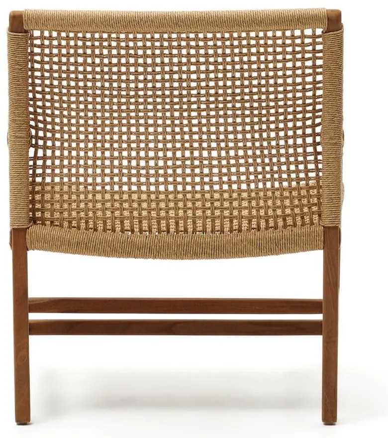 Natúr színű tömörfa kerti fotel Sabolla – Kave Home